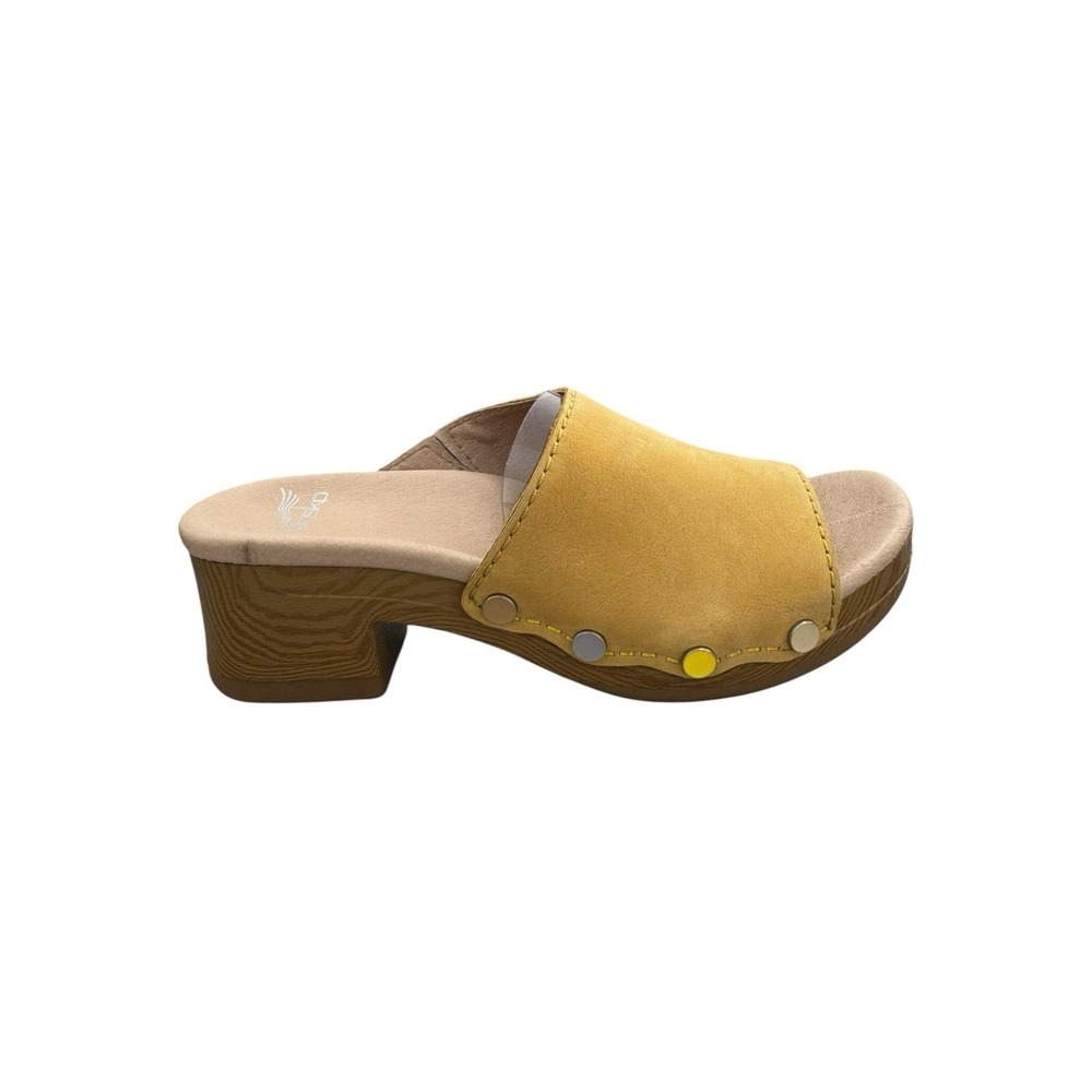DANSKO Giana Block Heel Sandals Mules Women's 38  No Box